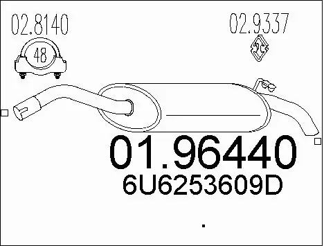 Rear Muffler (01.96440)