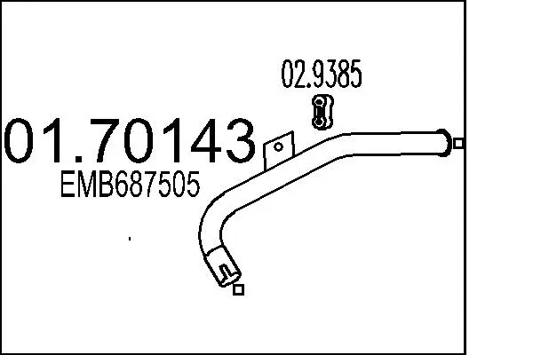 Exhaust Pipe (01.70143)