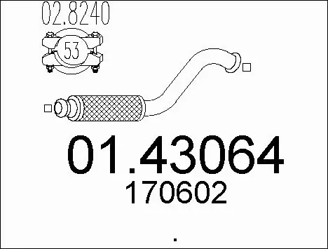 Exhaust Pipe (01.43064)