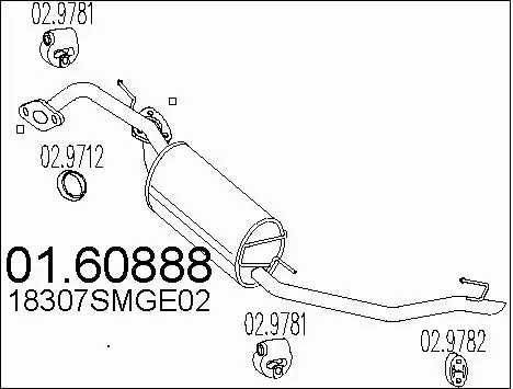 Rear Muffler (01.60888)