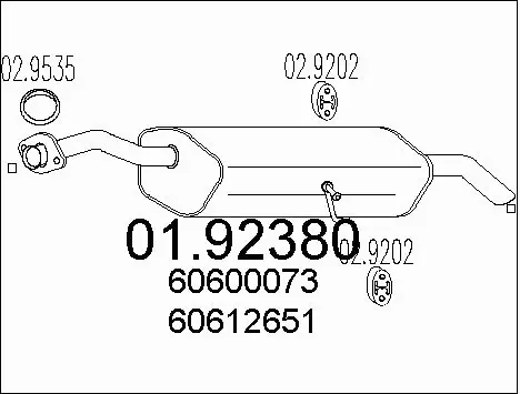 Rear Muffler (01.92380)