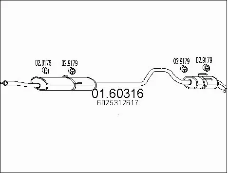Rear Muffler (01.60316)