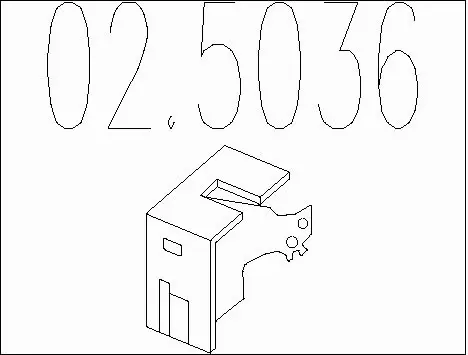 Rubber Buffer, muffler (02.5036)