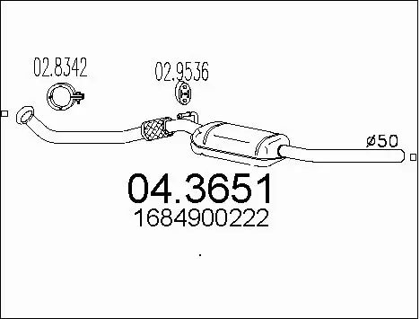 Catalytic Converter (04.3651)