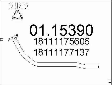 Exhaust Pipe (01.15390)