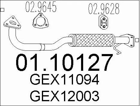 Exhaust Pipe (01.10127)