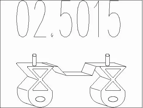 Rubber Buffer, muffler (02.5015)