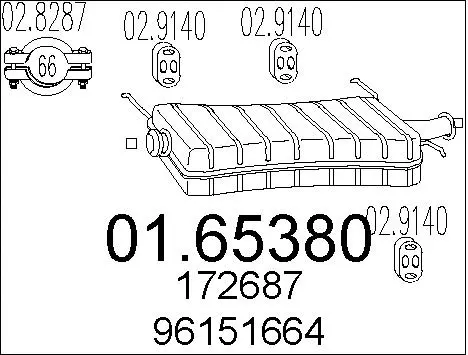 Rear Muffler (01.65380)