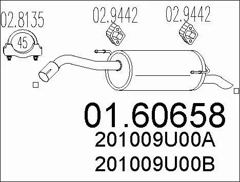 Rear Muffler (01.60658)