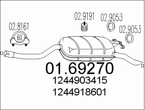 Rear Muffler (01.69270)