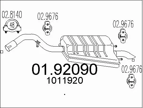 Rear Muffler (01.92090)