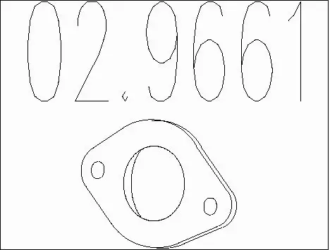 Gasket, exhaust pipe (02.9661)