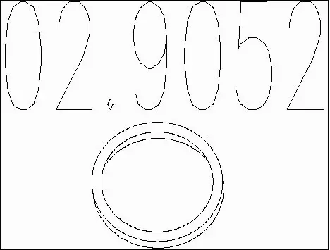 Seal Ring, exhaust pipe (02.9052)