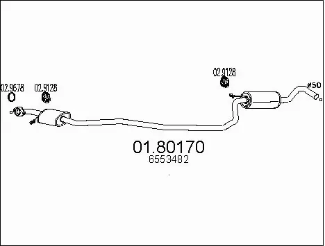 Centre Muffler (01.80170)