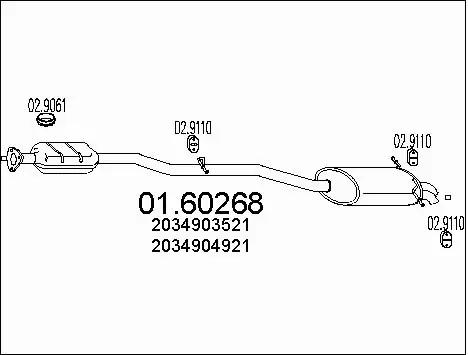 Rear Muffler (01.60268)