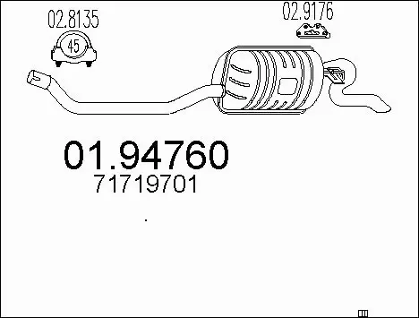 Rear Muffler (01.94760)