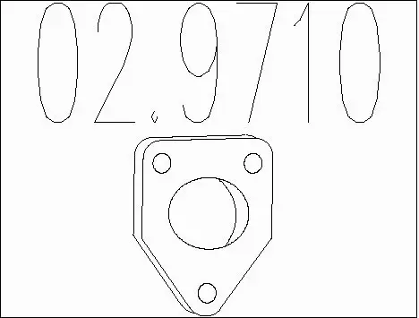 Gasket, exhaust pipe (02.9710)