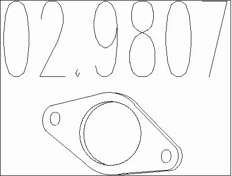 Gasket, exhaust pipe (02.9807)