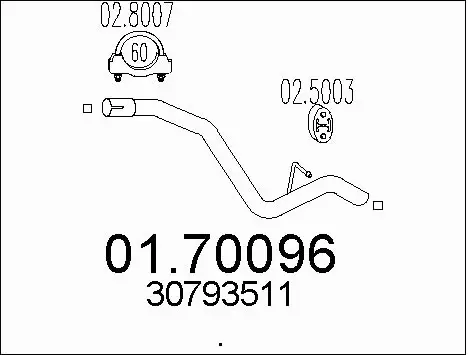 Exhaust Pipe (01.70096)