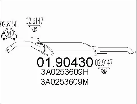 Rear Muffler (01.90430)