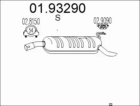 Rear Muffler (01.93290)