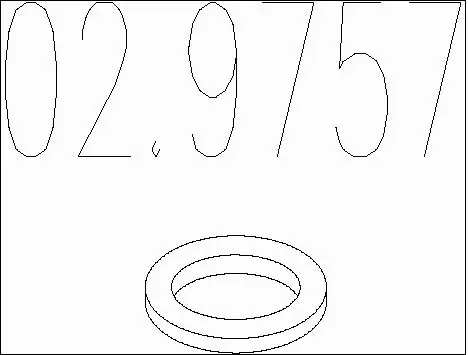 Seal Ring, exhaust pipe (02.9757)