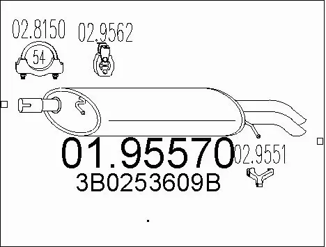 Rear Muffler (01.95570)