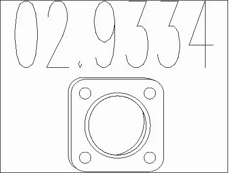 Gasket, exhaust pipe (02.9334)