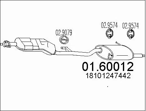 Rear Muffler (01.60012)