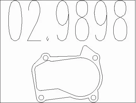 Gasket, exhaust pipe (02.9898)
