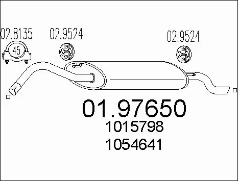 Rear Muffler (01.97650)