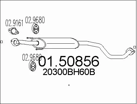 Centre Muffler (01.50856)