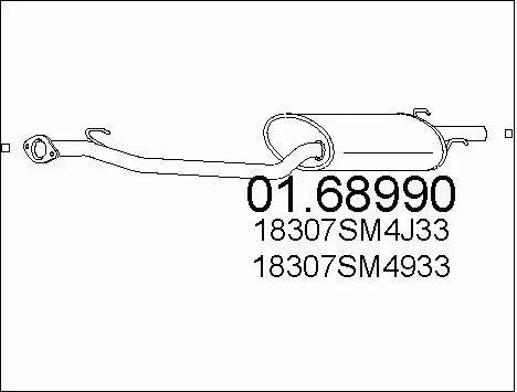 Rear Muffler (01.68990)