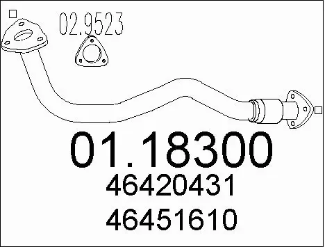 Exhaust Pipe (01.18300)