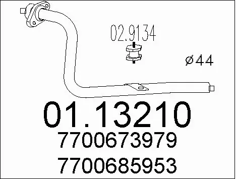 Exhaust Pipe (01.13210)