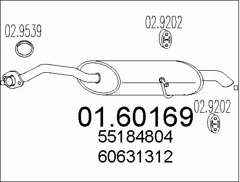 Rear Muffler (01.60169)