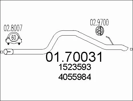 Exhaust Pipe (01.70031)