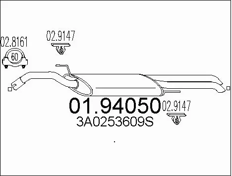 Rear Muffler (01.94050)