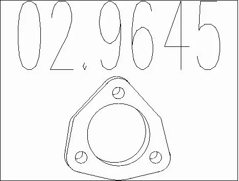 Gasket, exhaust pipe (02.9645)