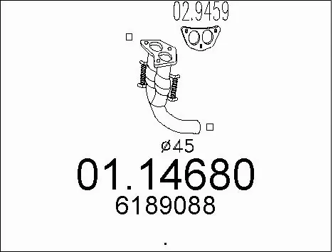 Exhaust Pipe (01.14680)