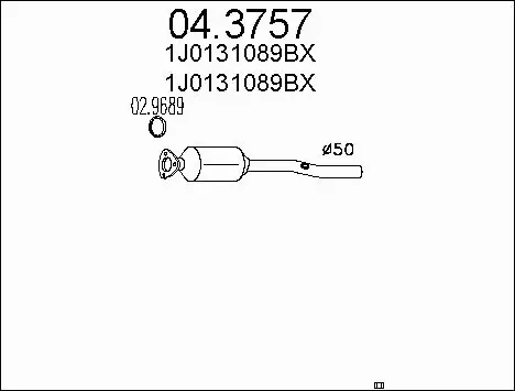 Catalytic Converter (04.3757)