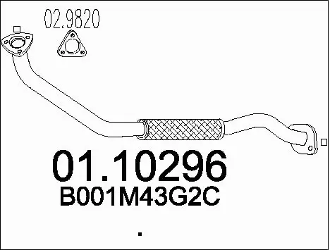 Exhaust Pipe (01.10296)