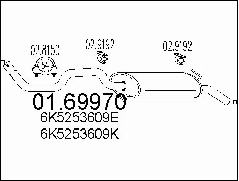 Rear Muffler (01.69970)