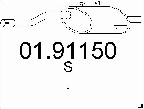 Rear Muffler (01.91150)