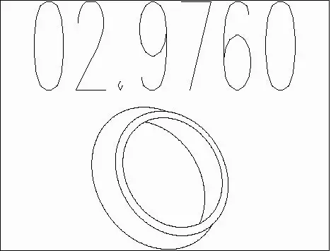 Seal Ring, exhaust pipe (02.9760)