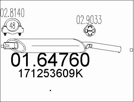 Rear Muffler (01.64760)