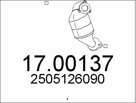 Soot/Particulate Filter, exhaust system (17.00137)