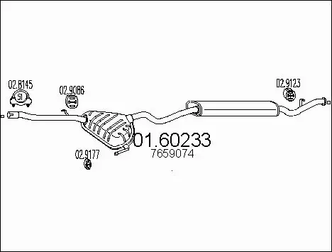 Rear Muffler (01.60233)