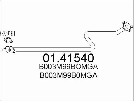 Exhaust Pipe (01.41540)