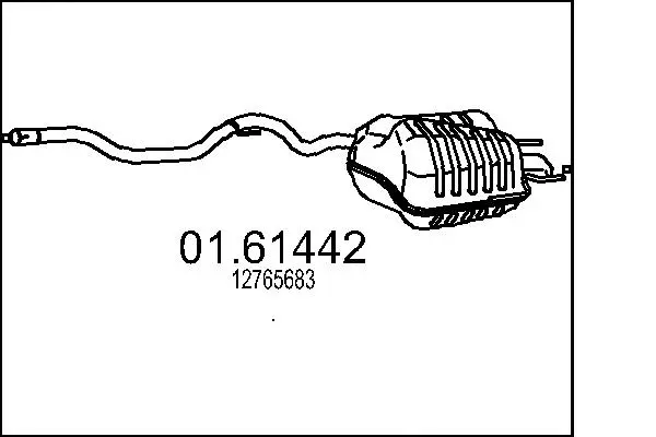 Rear Muffler (01.61442)